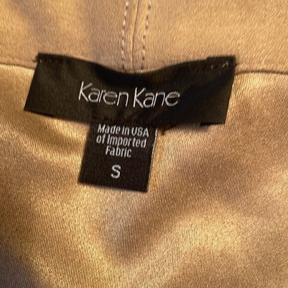 Karen Kane Tan Suede Waterfall Open Blazer S - Picture 6 of 12